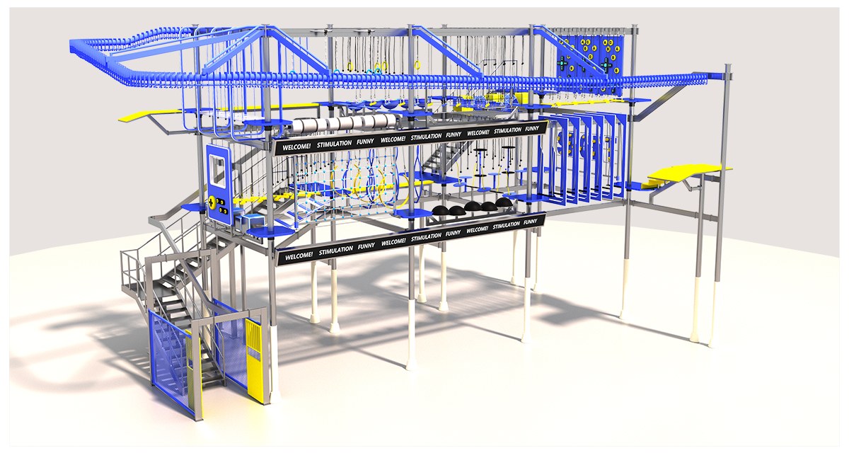 蓝黄活力高空拓展设备产品详情