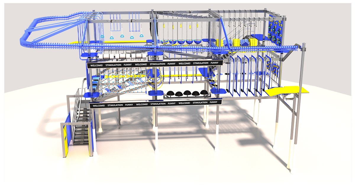 蓝黄活力高空拓展设备产品详情