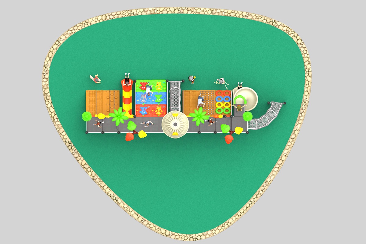 大容量户外滑梯游乐场 (3)