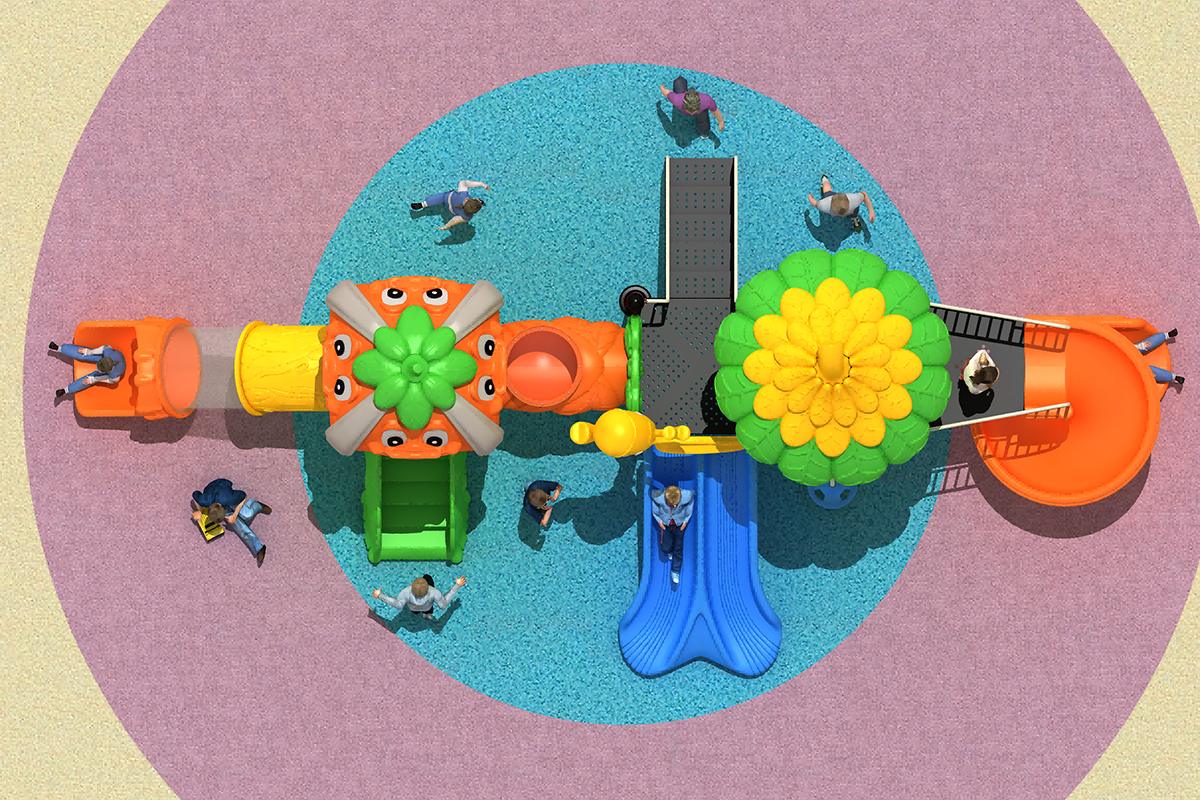 儿童户外滑梯 (3)