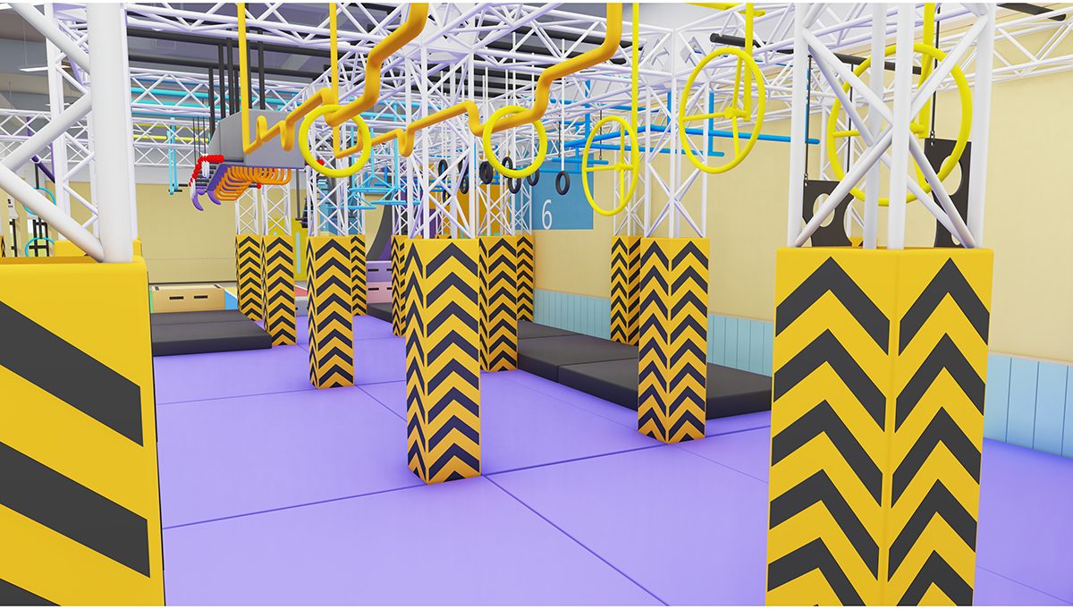 乐图游乐忍者闯关跑酷拓展训练设备 忍者跑酷设备 青少年闯关拓展器材