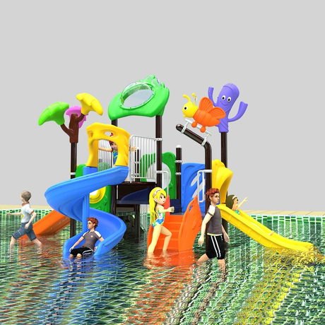 用于主题公园升级的现代水上游乐场滑梯