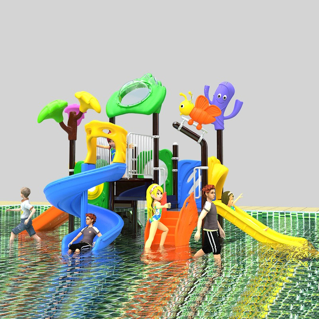 用于主题公园升级的现代水上游乐场滑梯