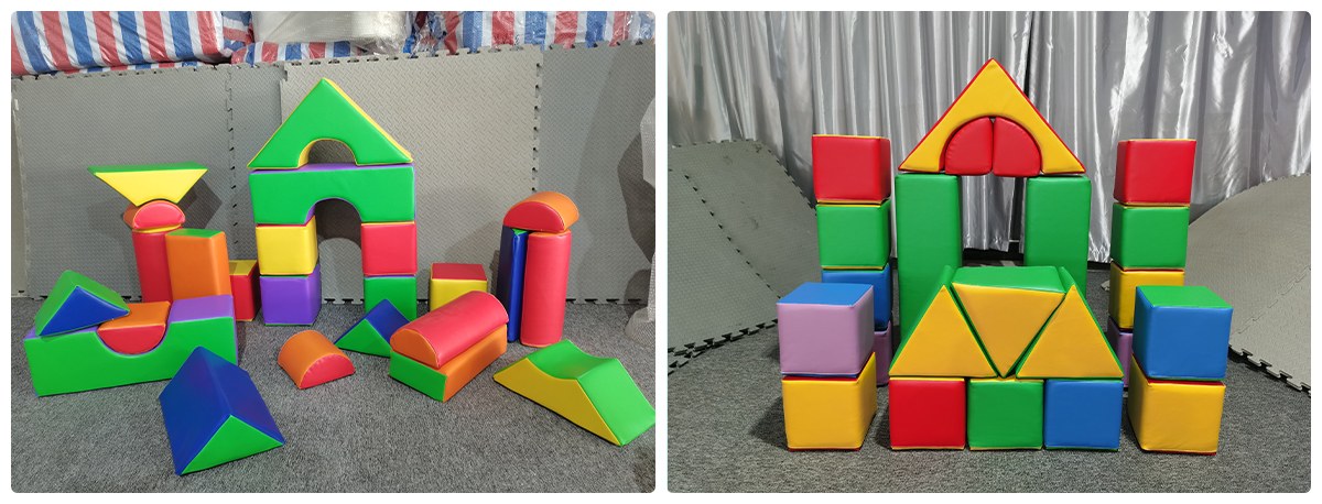 多功能软体积木坐凳产品实体展示