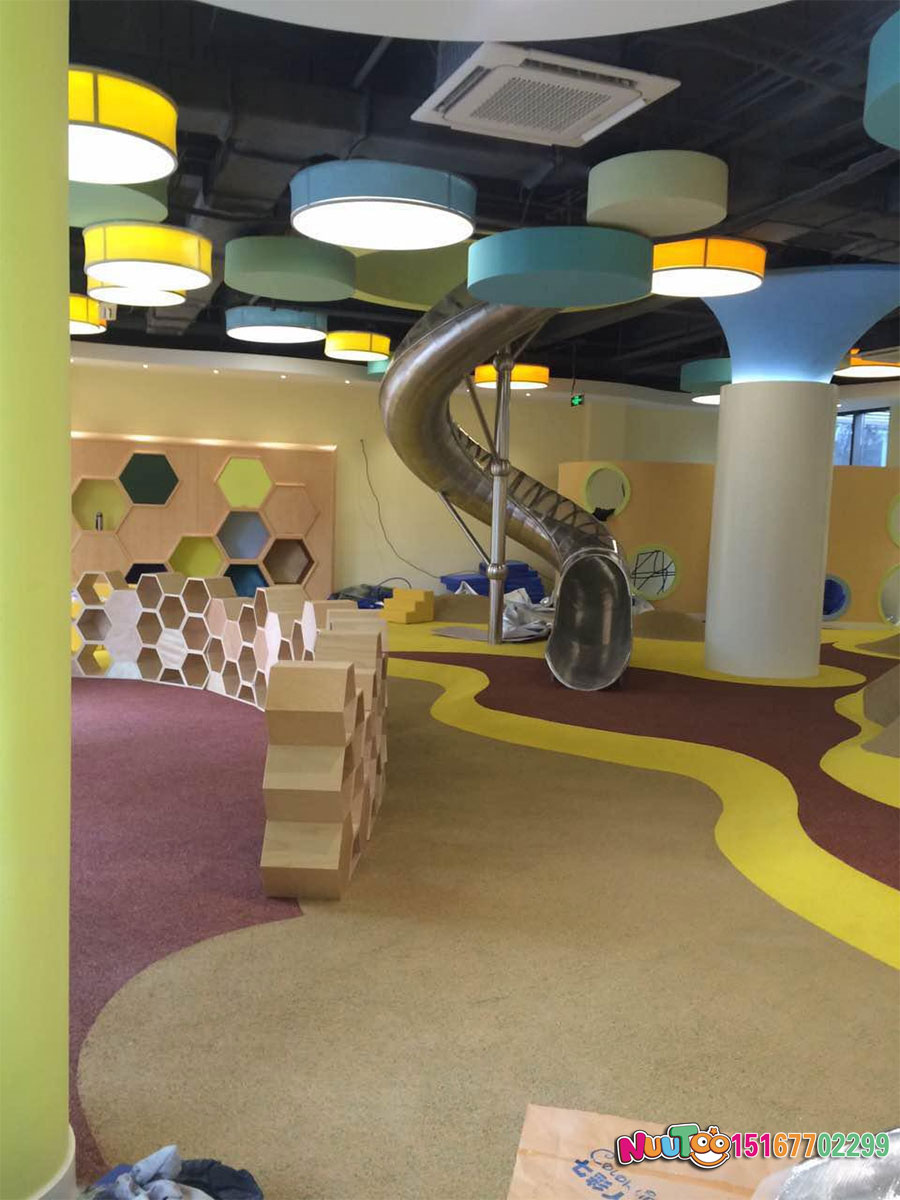 乐图非标游乐+不锈钢滑梯+从化市绿城儿童运动场滑梯-(3)