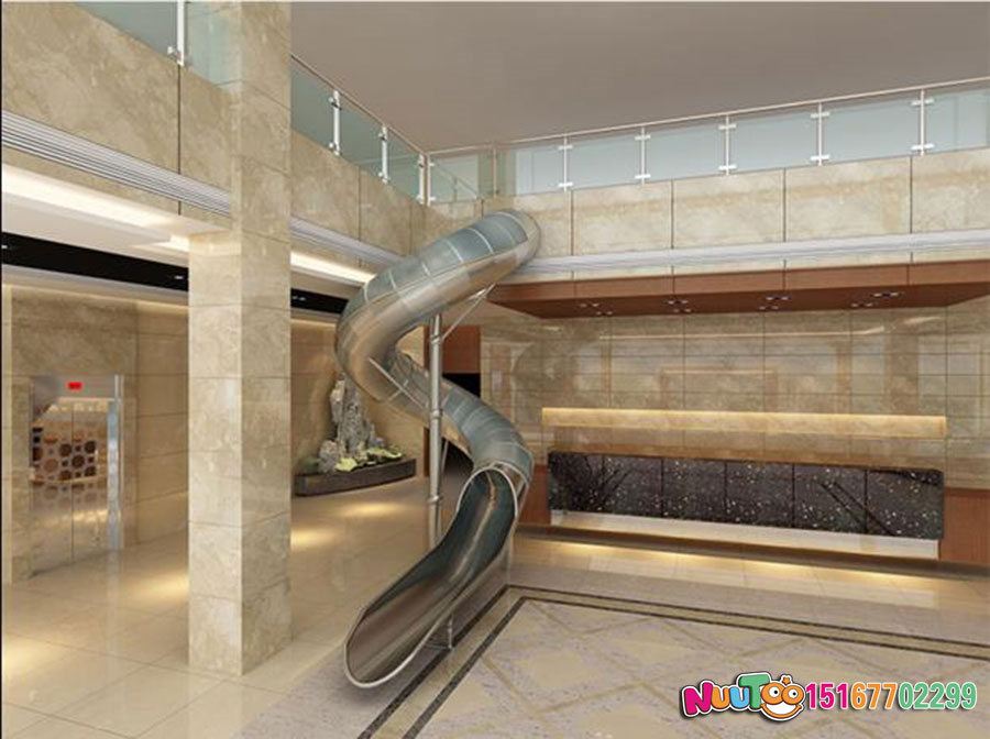 乐图非标游乐+不锈钢滑滑梯+办公室休闲游乐-(3)