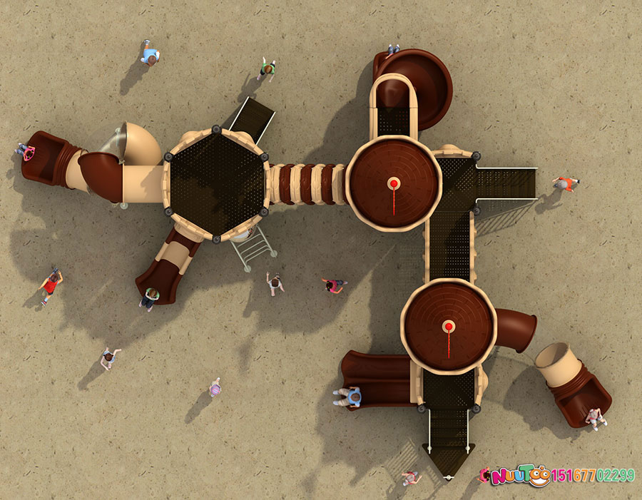 组合滑梯+儿童游乐设备+小博士+长城 (9)