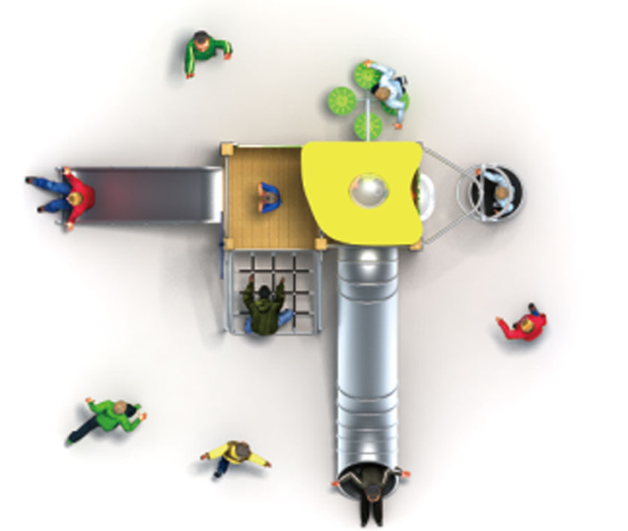 组合滑梯+游乐设备+小博士+滑梯+原木滑梯+不锈钢组合滑梯8