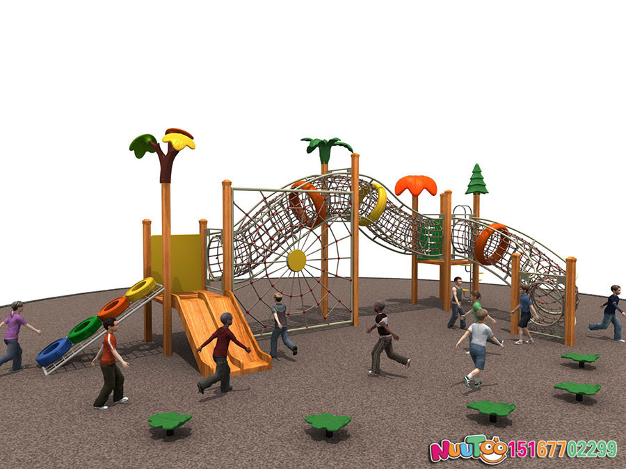 实木组合滑梯+原木组合滑梯+组合滑梯+儿童组合滑梯+小区组合滑梯-(23)