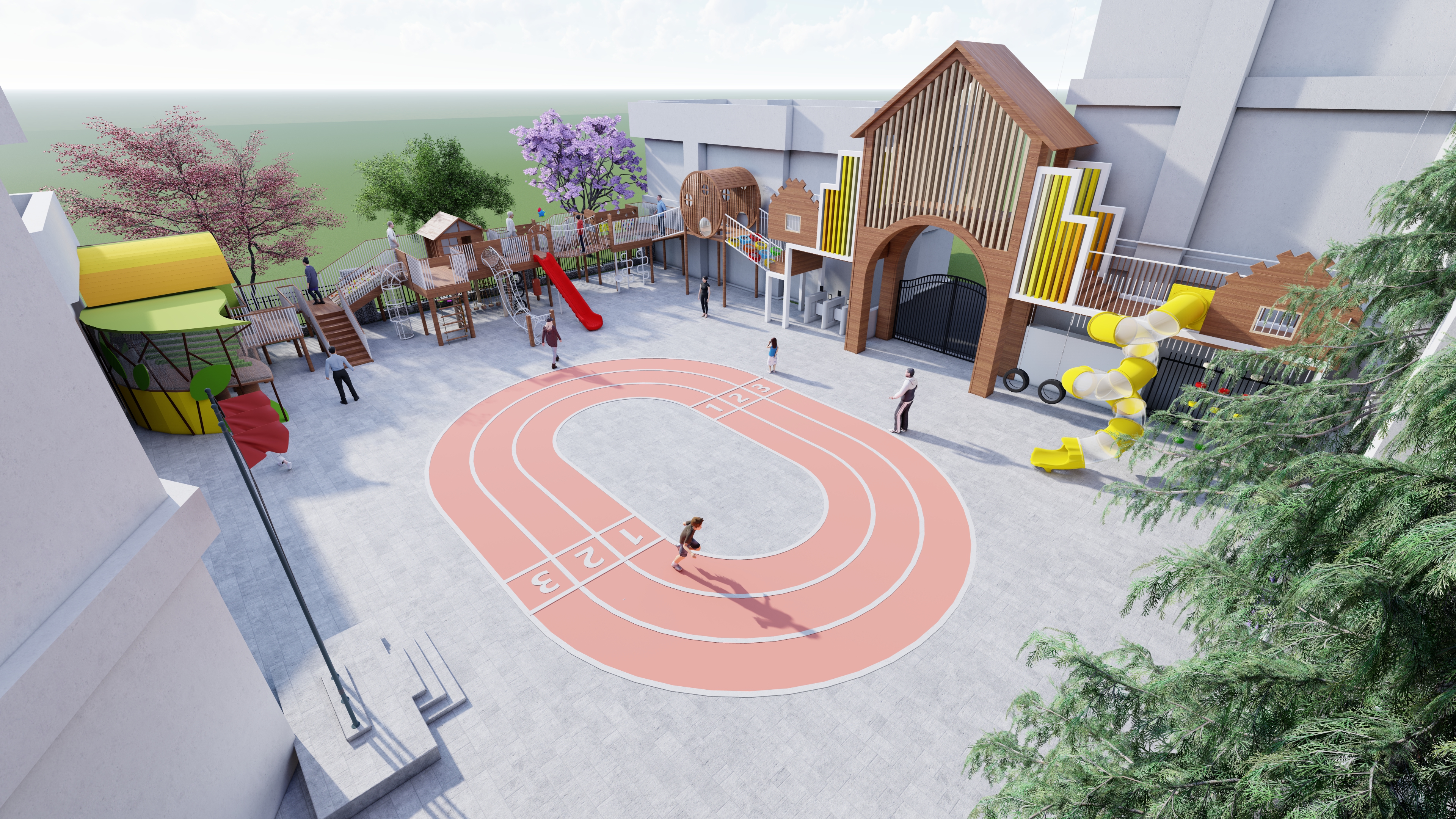 幼儿园户外游乐场-1 (2)