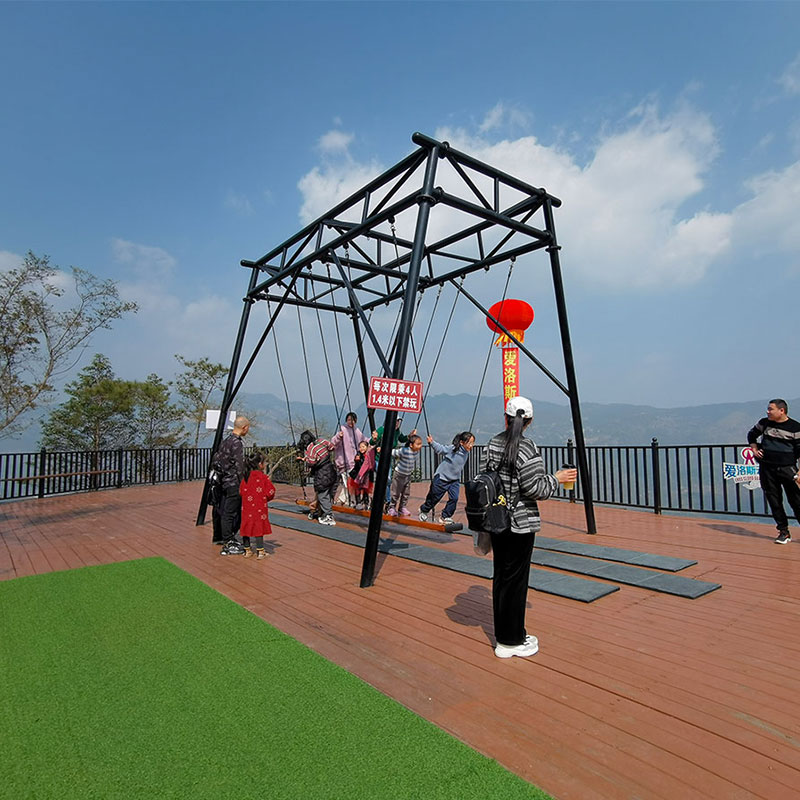  户外秋千套装，秋千滑轨套装，木制秋千套装工厂