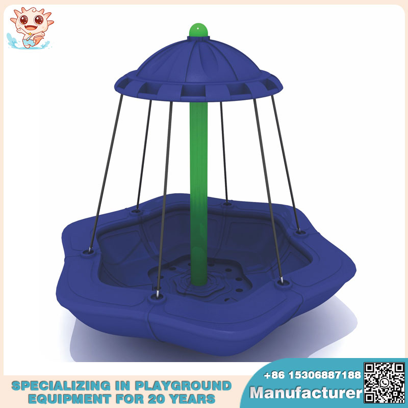 儿童游乐设施制造商创新设计转盘攀爬网 
