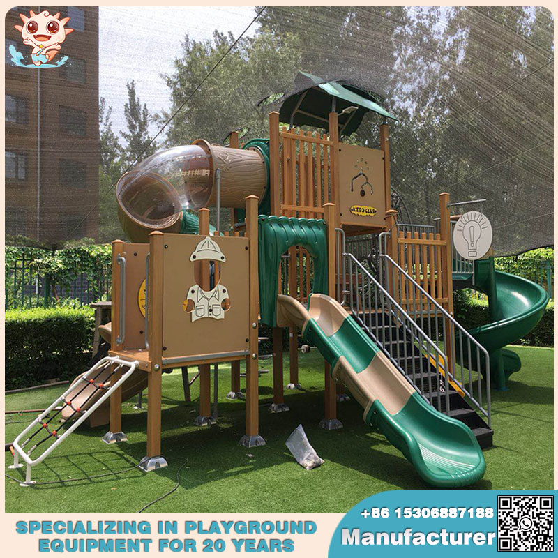 户外游乐场设备制造商生产经典游乐场