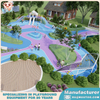 儿童游乐设备制造商的树屋长廊景观游乐场