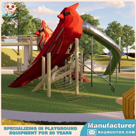景观游乐设备制造商打造的啄木鸟游乐场 