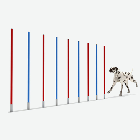 编织柱，宠物游乐场商人