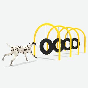 狗敏捷轮胎跳，宠物游乐场设备供应商