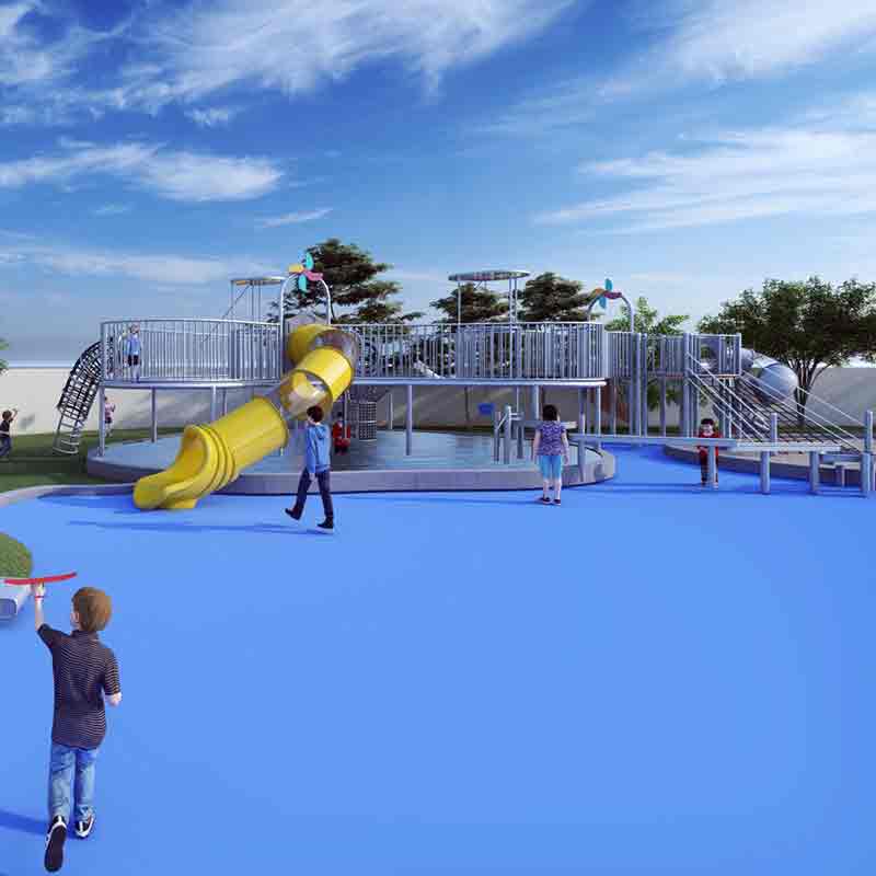 永嘉南城街道中心幼儿园∣无动力游乐设备项目落地