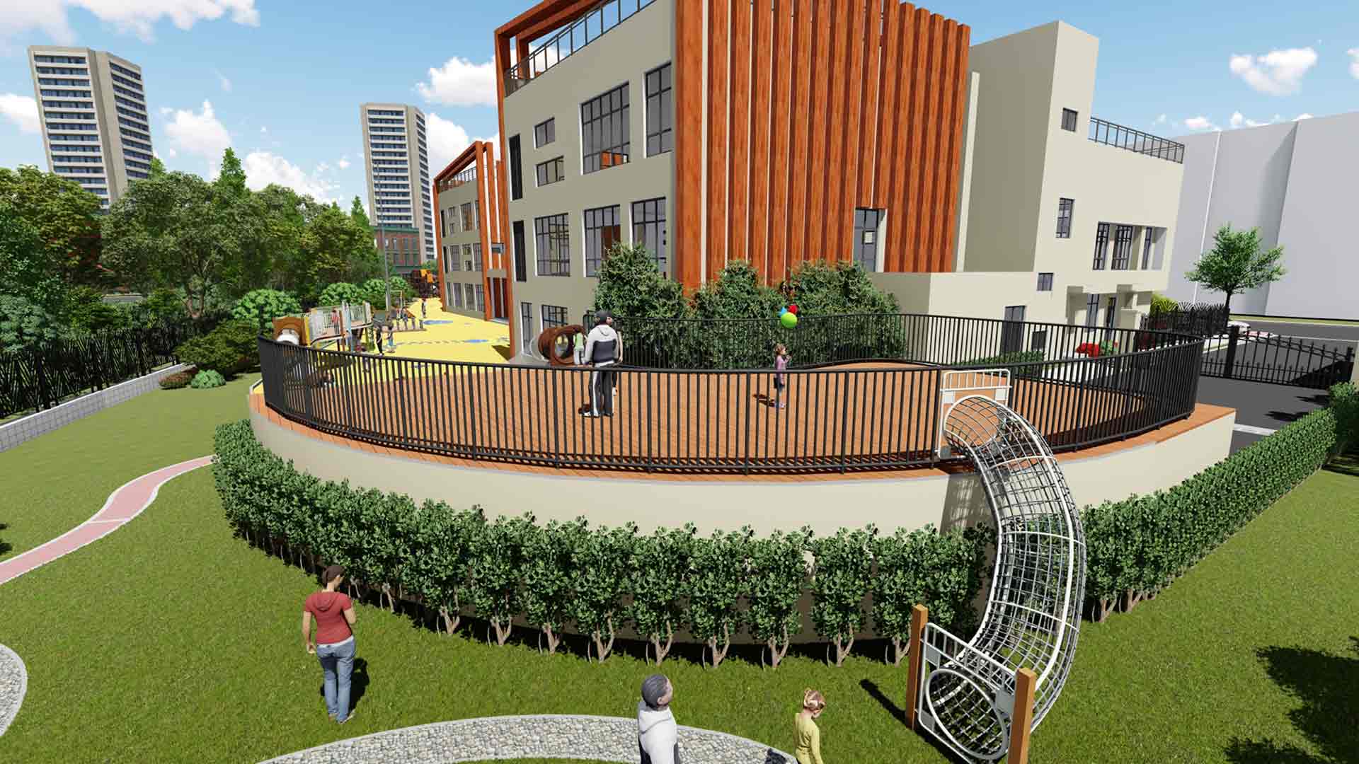 幼儿园组合滑梯-2