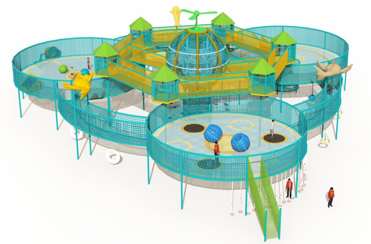 趣味多功能攀爬滑梯