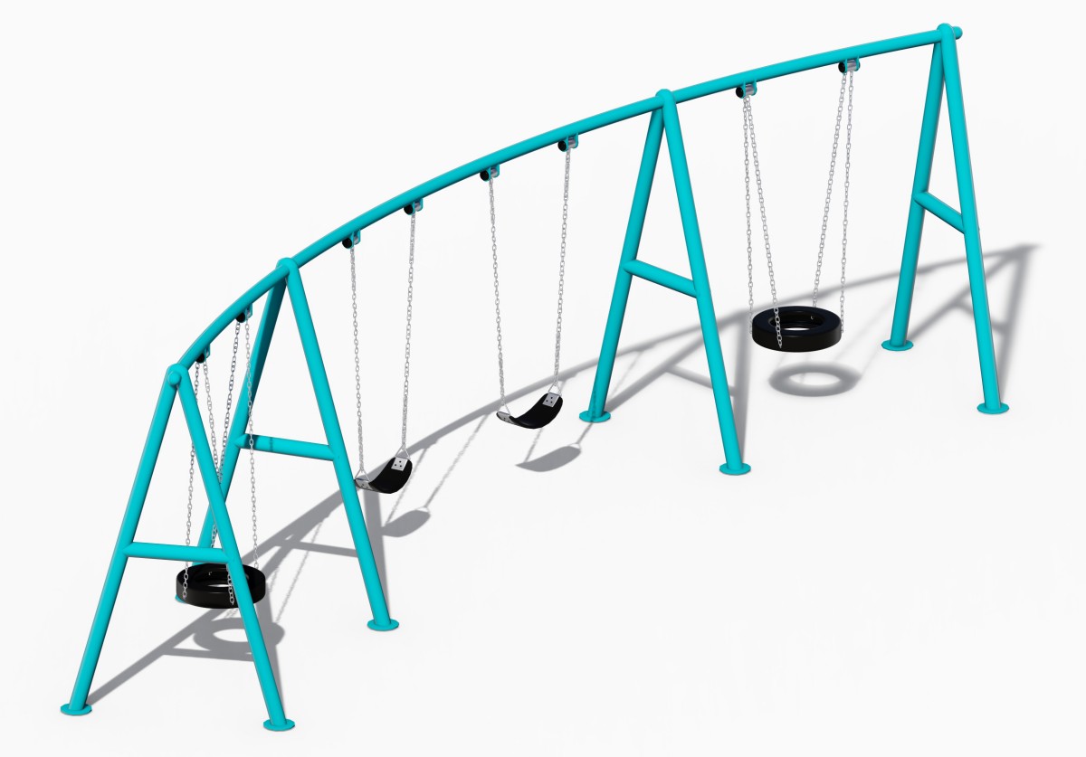 金属游乐场秋千 (4)