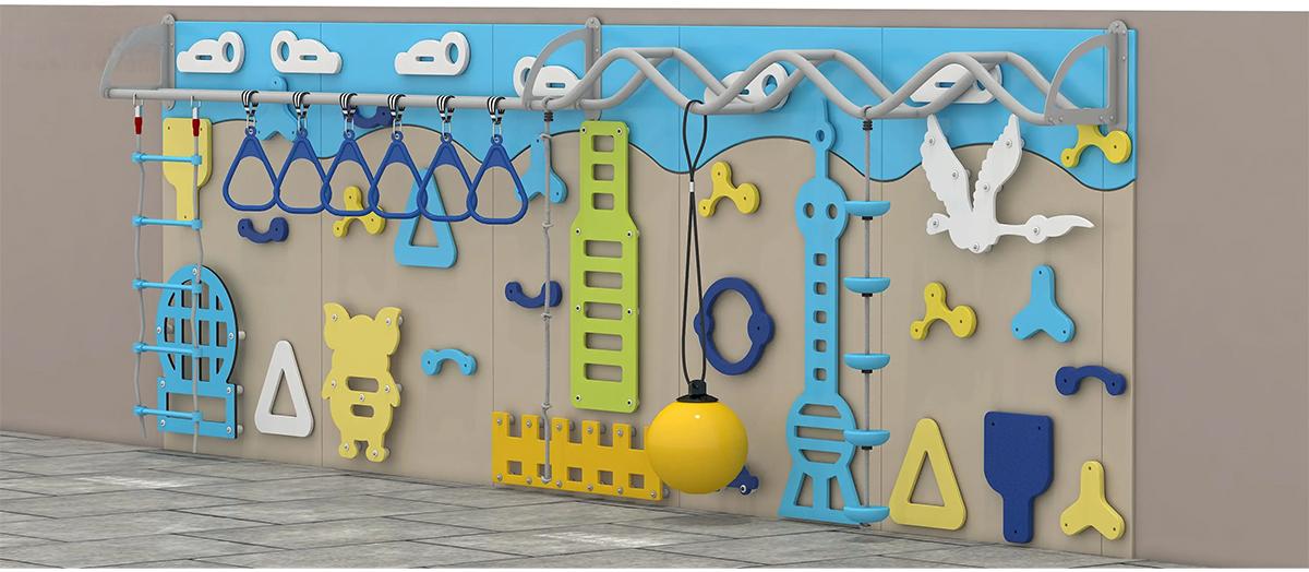 卡通儿童室内攀岩墙更多款式