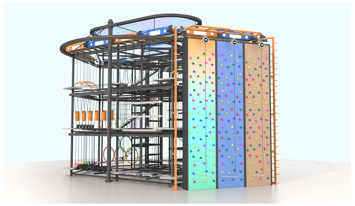 室内高空拓展攀岩设备产品详情
