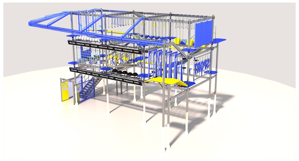 蓝黄活力高空拓展设备产品详情
