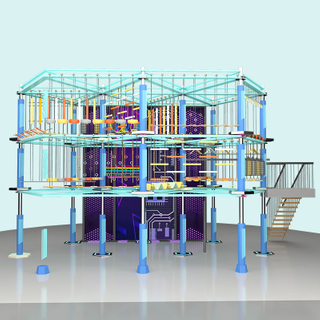 室内儿童高空拓展设备 商场探险攀爬设施 游乐设备厂家定制