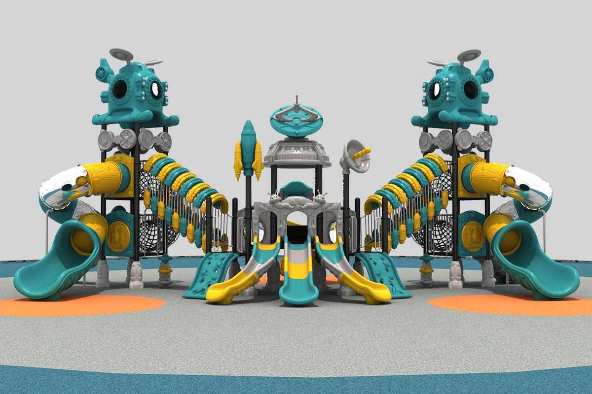 户外游乐场滑梯 (2)