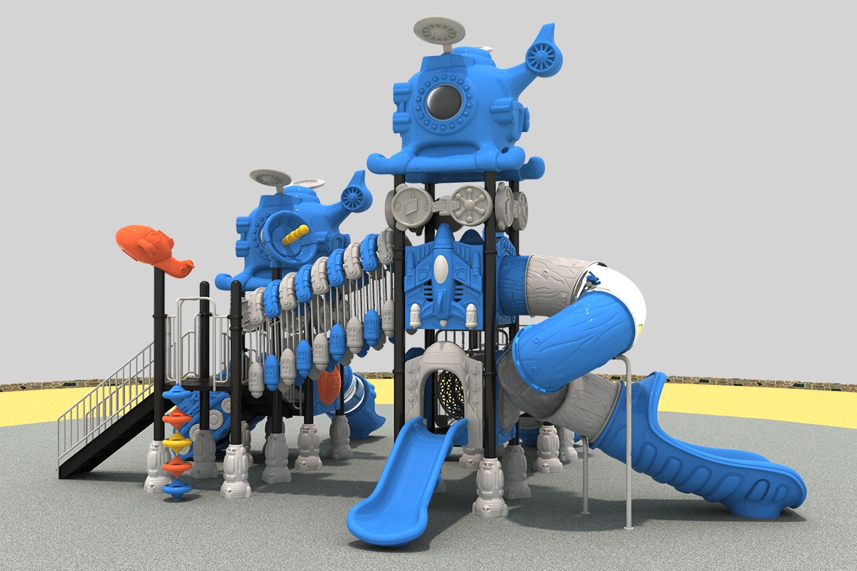 儿童太空游乐场滑梯乐趣 (3)