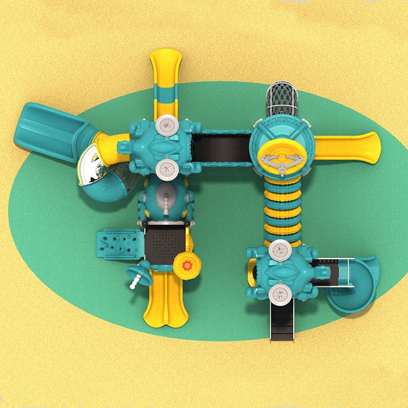 具有银河冒险功能的儿童游乐场滑梯