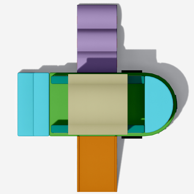 室内软体游乐设备——软垫攀爬架