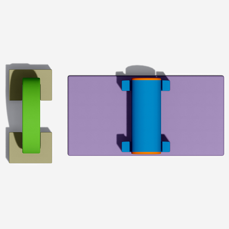 软体钻爬隧道平衡滚筒组合_早教儿童感统训练器材_幼儿园软体玩具