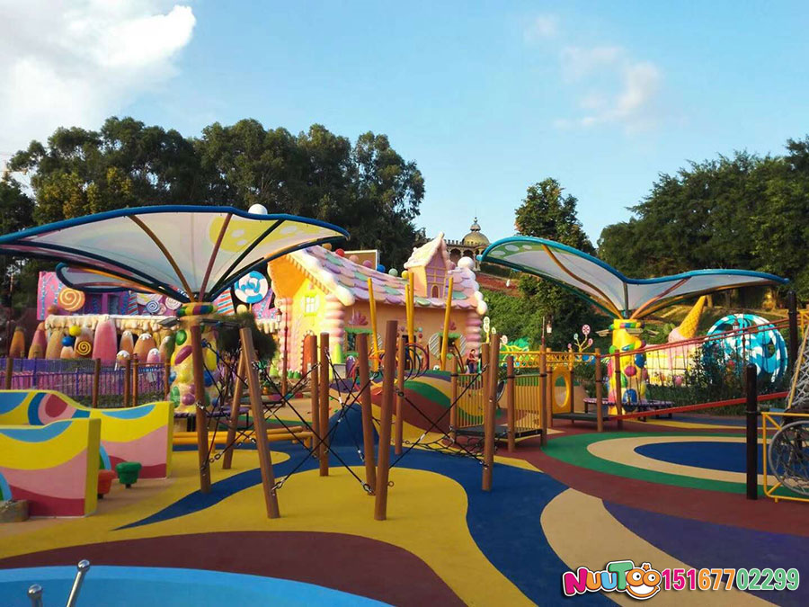 乐图非标游乐+不锈钢滑梯+东莞龙凤山庄-(5)