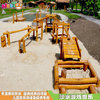 户外儿童戏水设备 木制组合游乐新项目
