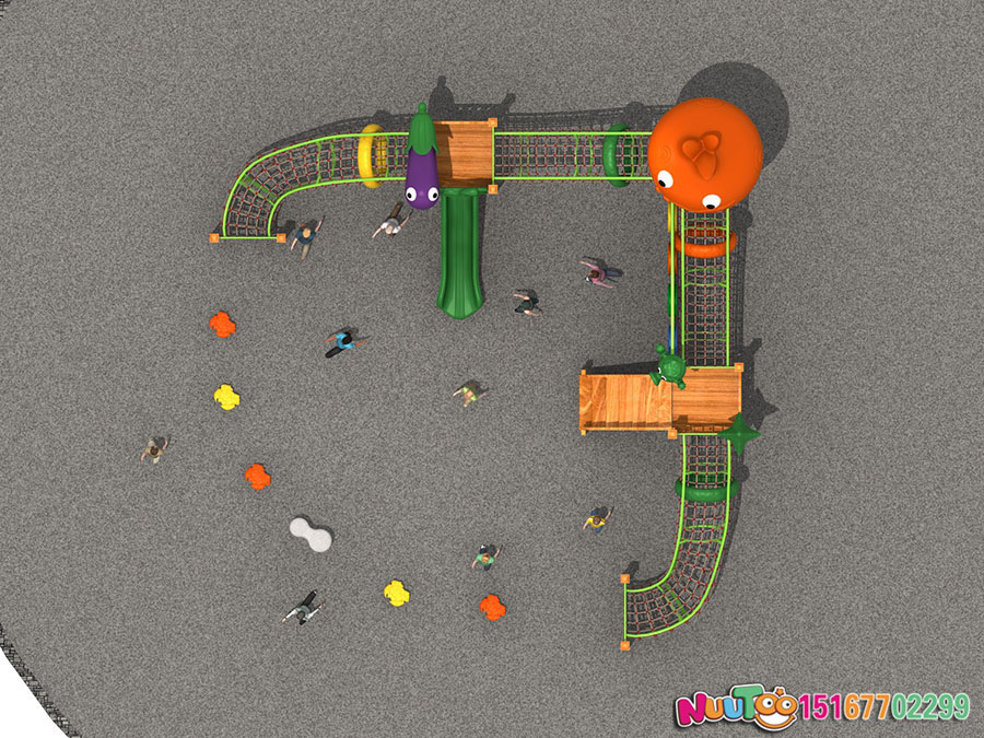 实木组合滑梯+原木组合滑梯+组合滑梯+儿童组合滑梯+小区组合滑梯-(37)