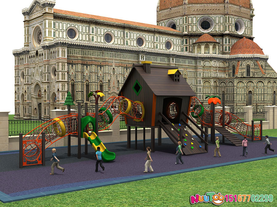 实木组合滑梯+原木组合滑梯+组合滑梯+儿童组合滑梯+小区组合滑梯-(17)