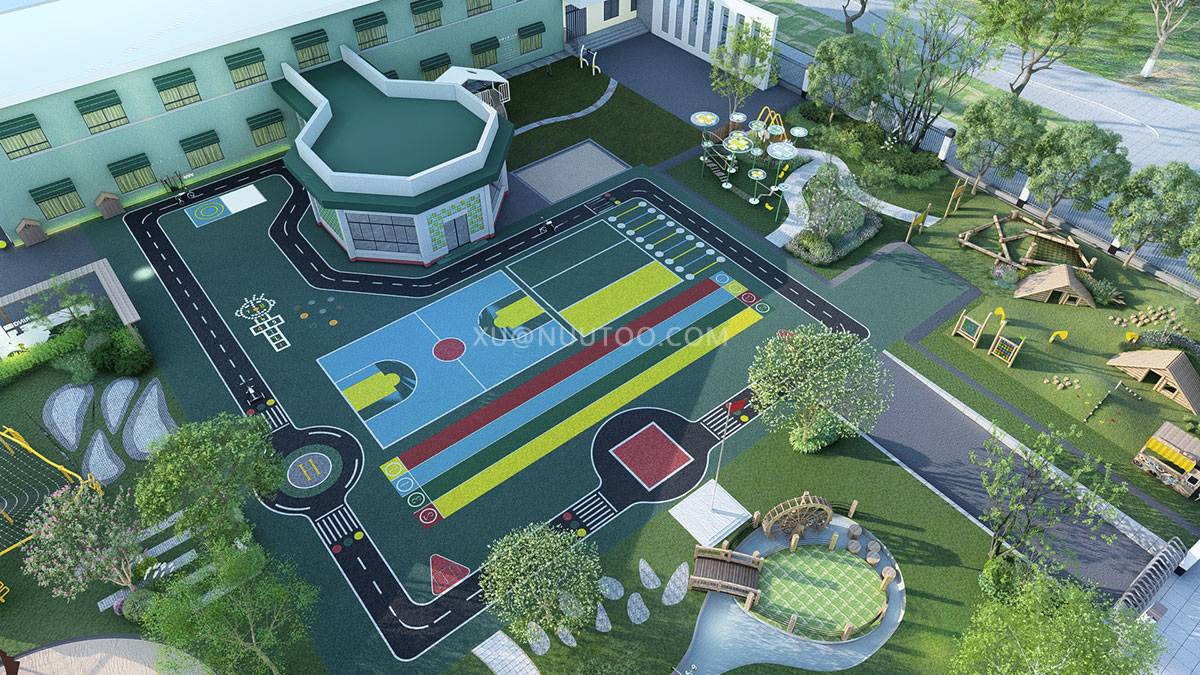 学校户外游乐场设备 (27)