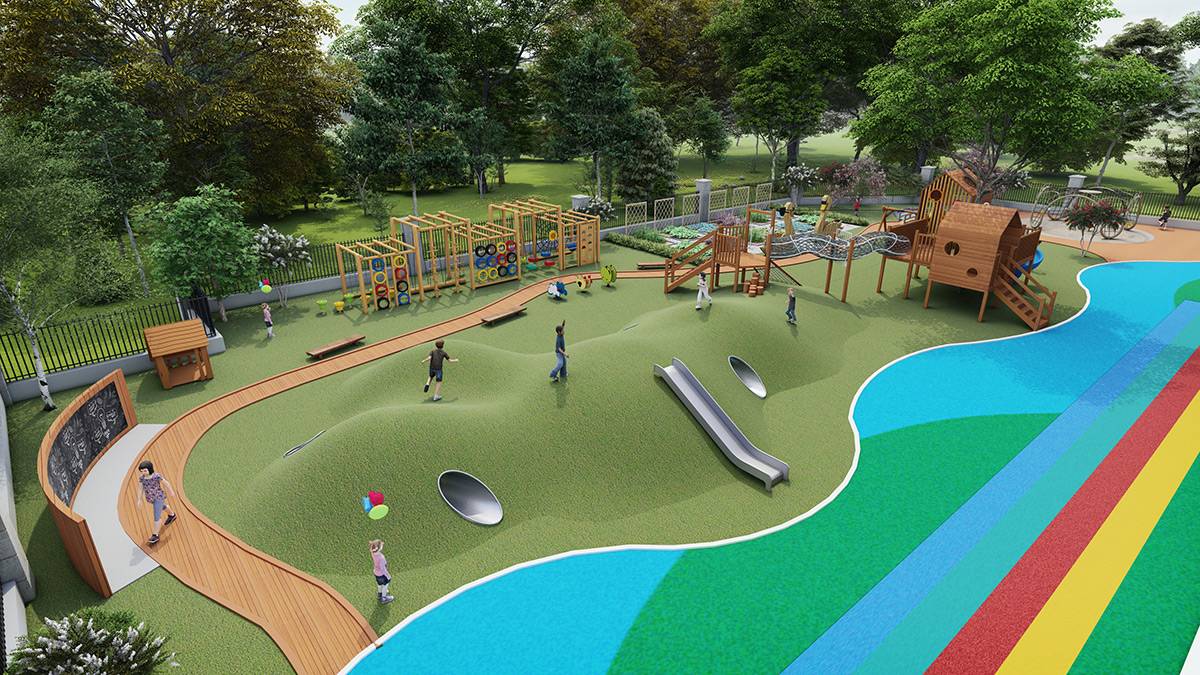 不锈钢游乐场滑梯 (4)