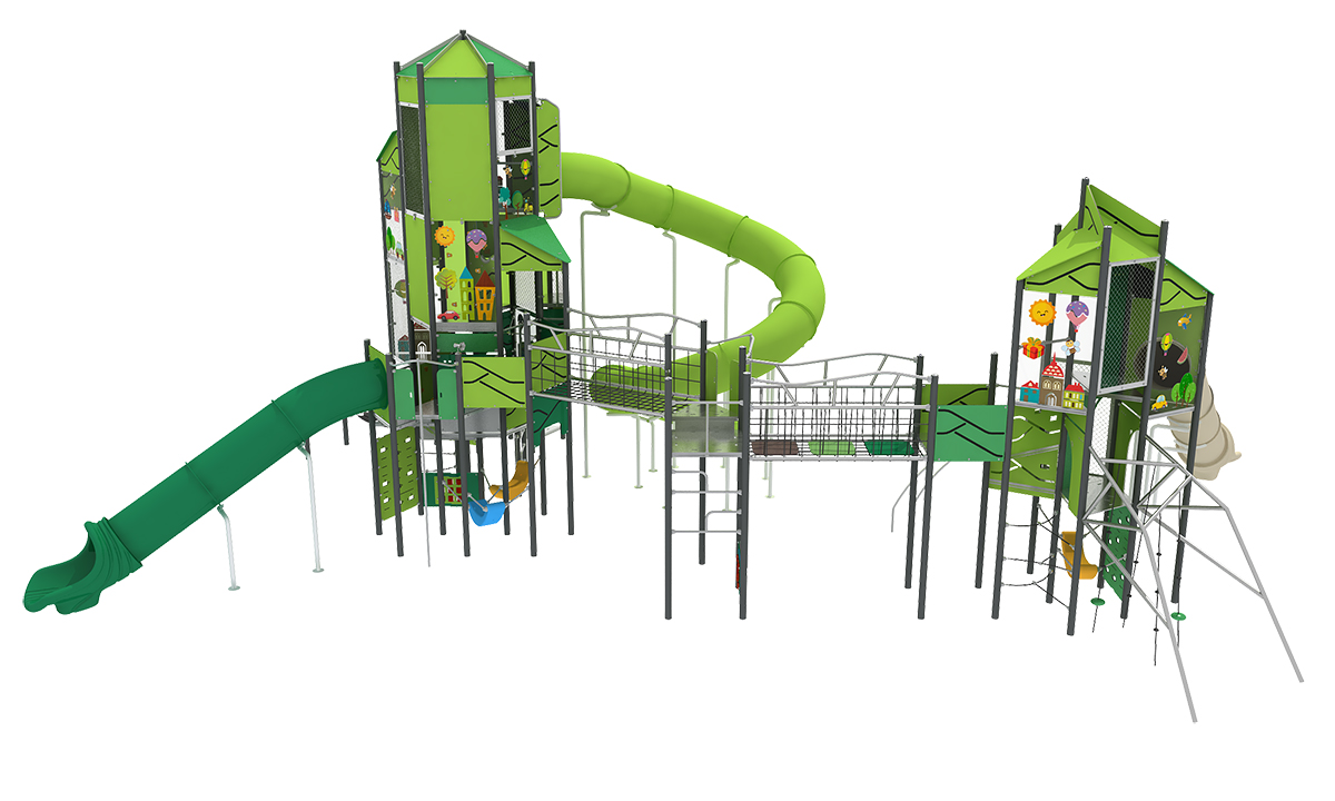 火箭游乐场滑梯 (3)