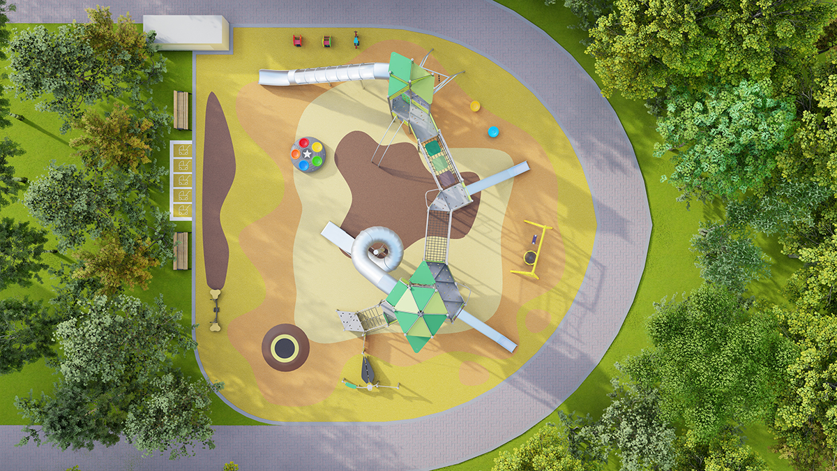 火箭船游乐场滑梯 (5)