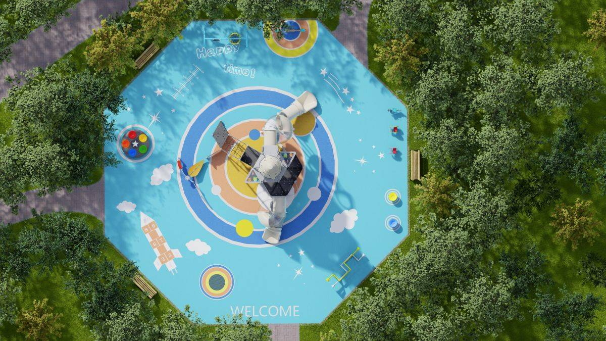 游乐场火箭滑梯 (5)