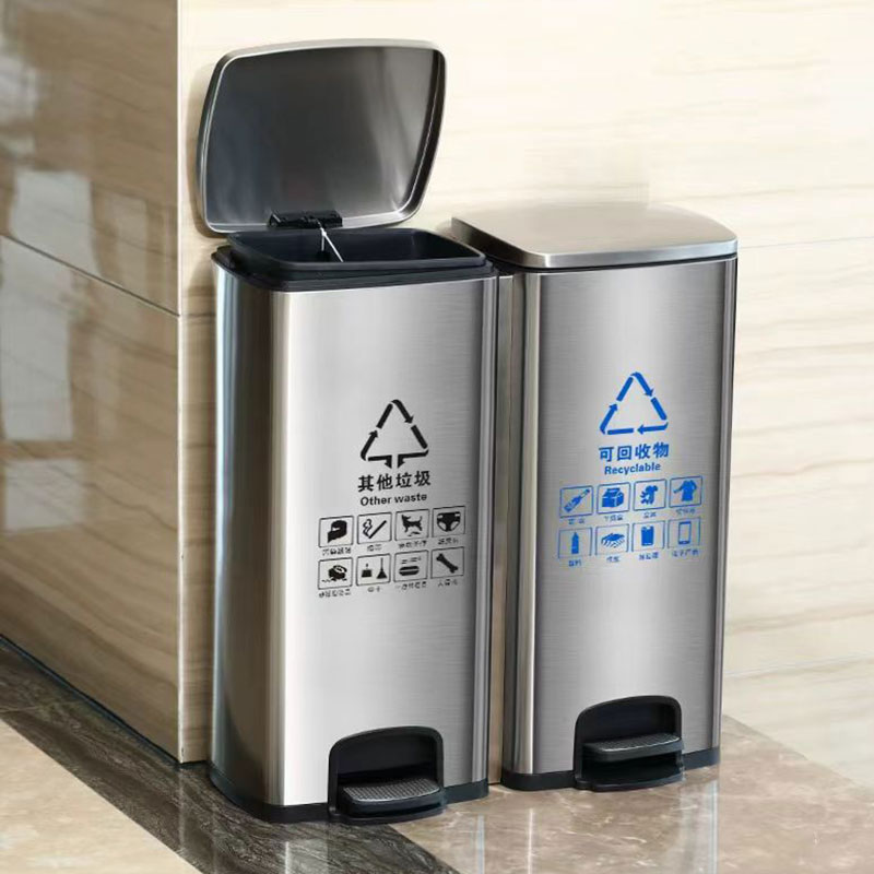 脚踏式垃圾桶，商业垃圾桶商人