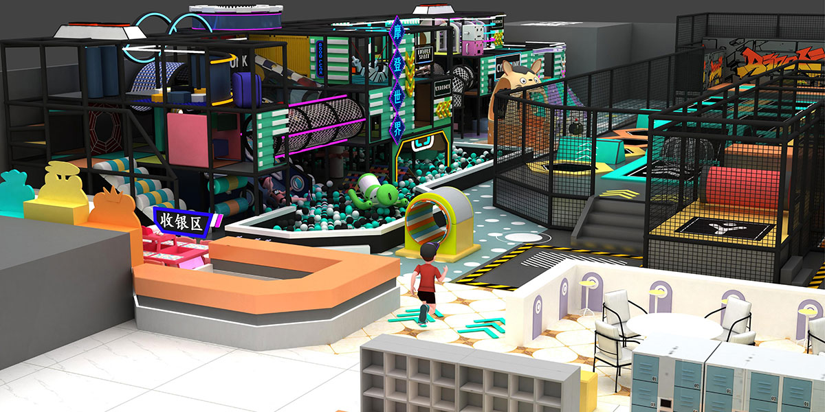 儿童室内蹦床公园 (13)