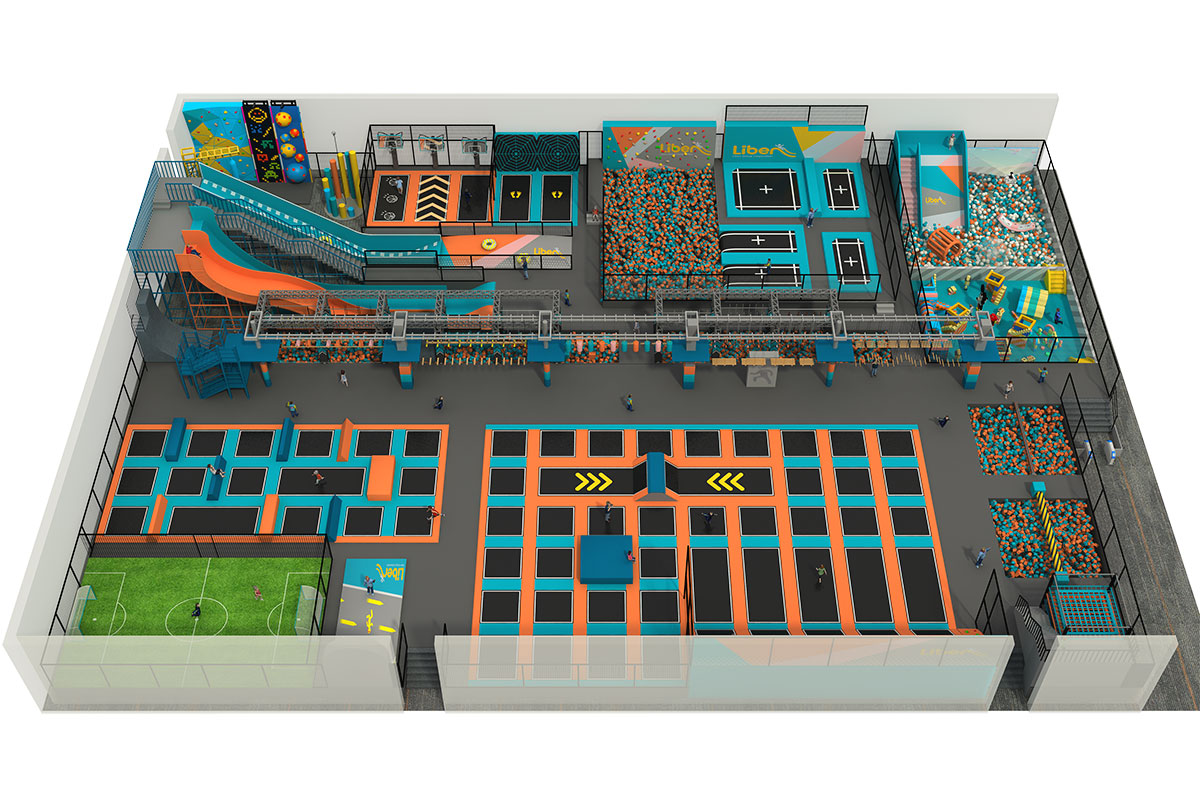 室内蹦床公园设备 (7)