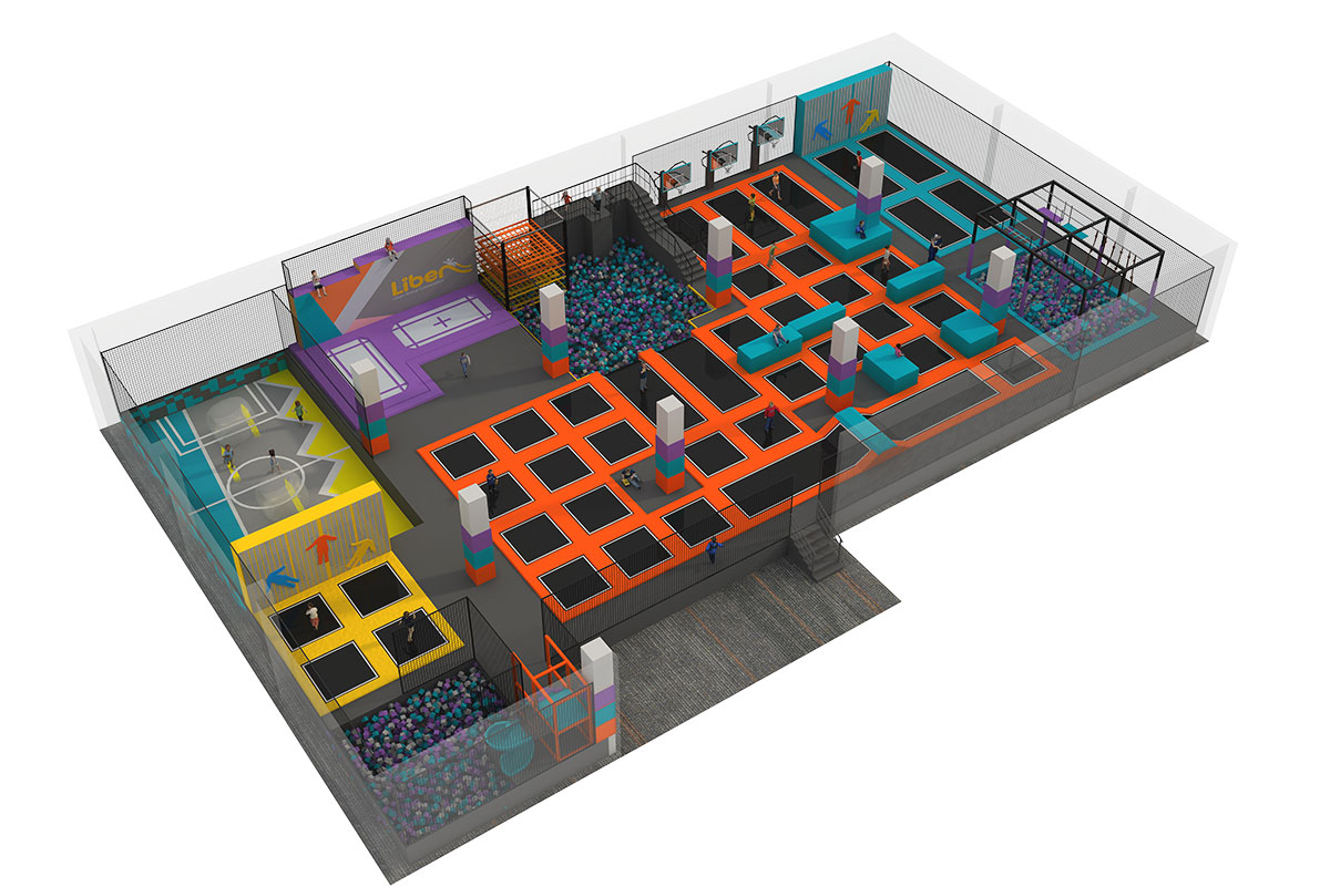 室内蹦床公园 (4)