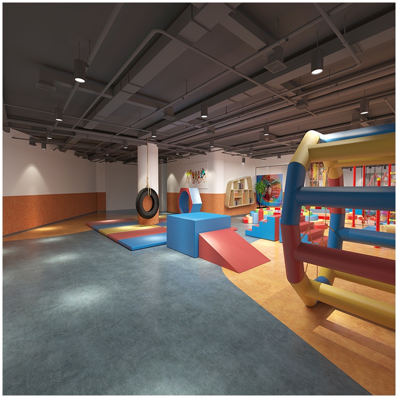 室内儿童综合游乐跑酷乐园_感统启蒙 + 体能提升_趣味闯关一体化设计_儿童体能跑酷器材定制