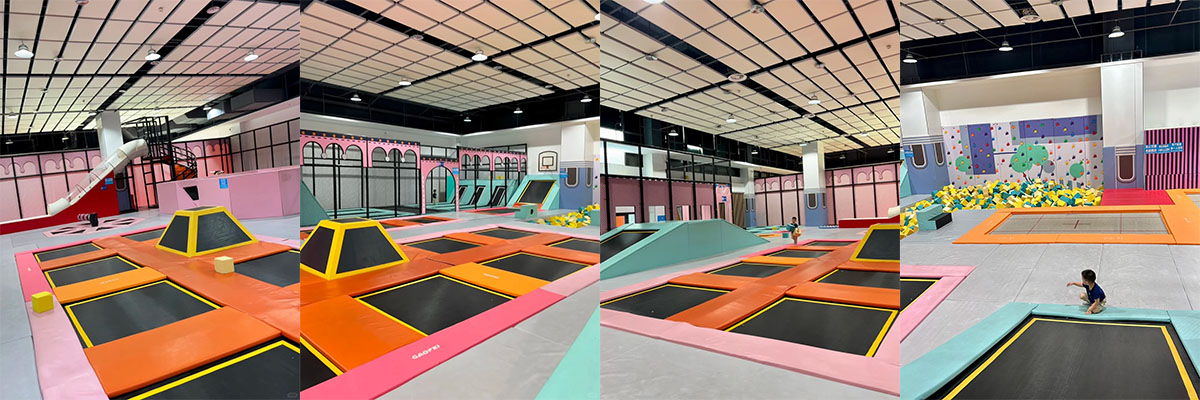 优质室内蹦床乐园 无动力游乐设施 儿童乐园投资-5