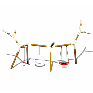 镀锌管儿童树枝秋千户外游乐场